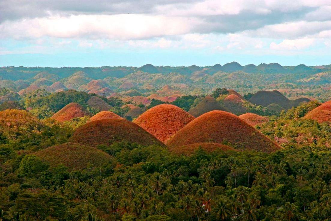 фото шоколадные холмы филиппины